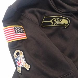 NFL Seattle Seahawks Nike Youth L Salute  to service hoodie by Onfield Apparel